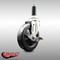 Service Caster 5 Inch 316SS Soft Rubber Wheel Swivel 3/4 Inch Expanding Stem Caster Brake SCC SCC-SS316EX20S514-SRS-TLB-34 - alternate 3